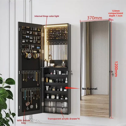 Mirrored Jewelry Cabinet