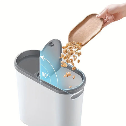 10L Press-Type Trash Can with Lid