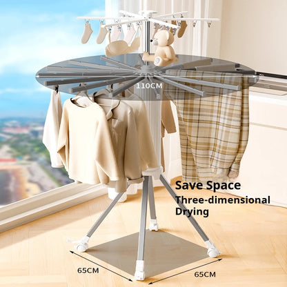 Foldable Rotary Clothes Hanger