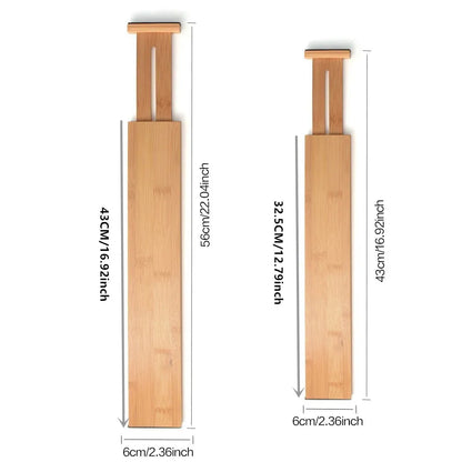 Adjustable Bamboo Drawer Dividers