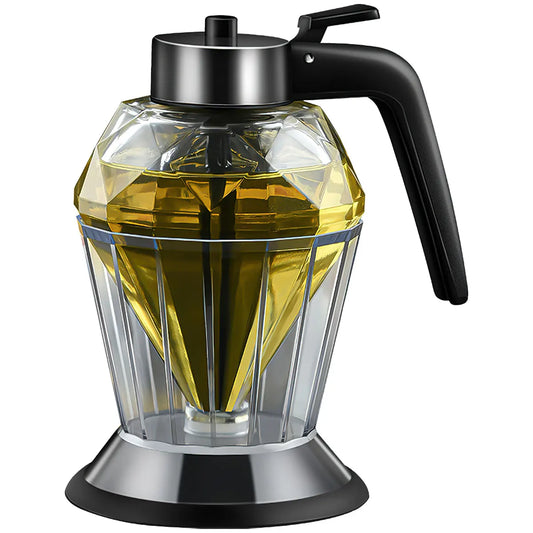 Diamond Glass Honey Dispenser