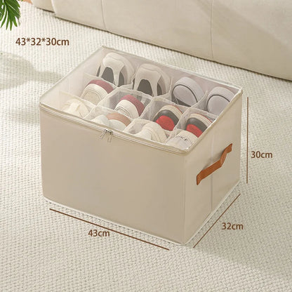Fabric Shoe Organizer with Cover