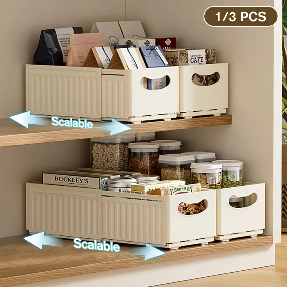 Adjustable Retractable Stackable Drawer Organiser