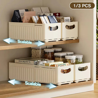 Adjustable Retractable Stackable Drawer Organiser
