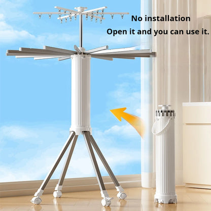 Foldable Rotary Clothes Hanger
