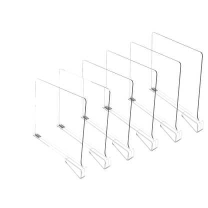 Transparent Closet Shelf Dividers