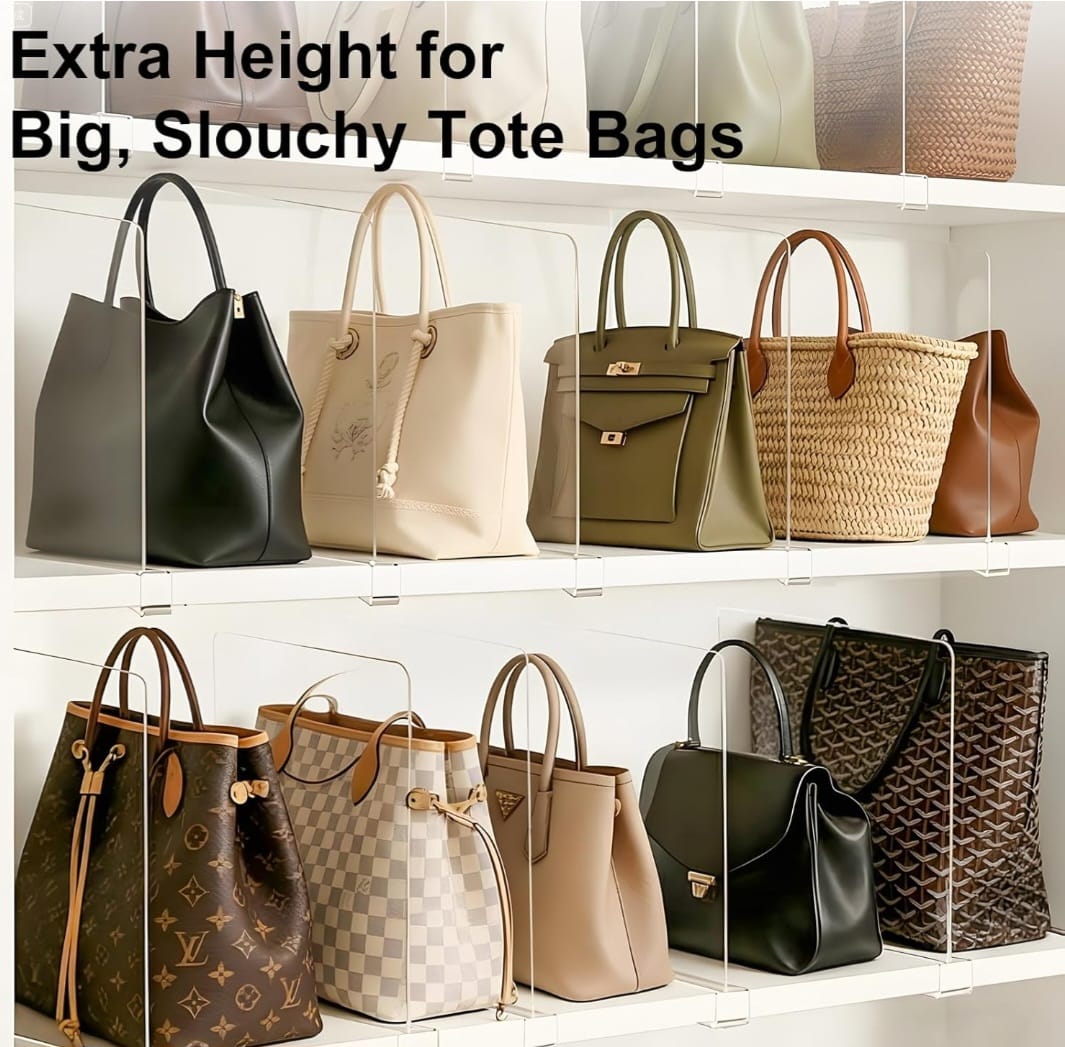 Transparent Closet Shelf Dividers