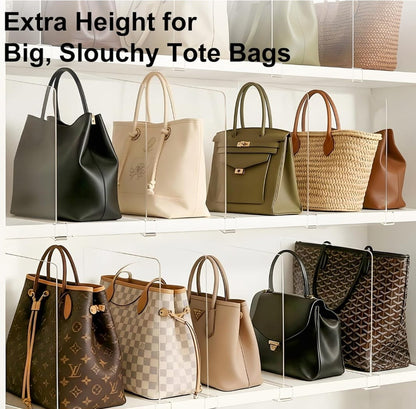 Transparent Closet Shelf Dividers