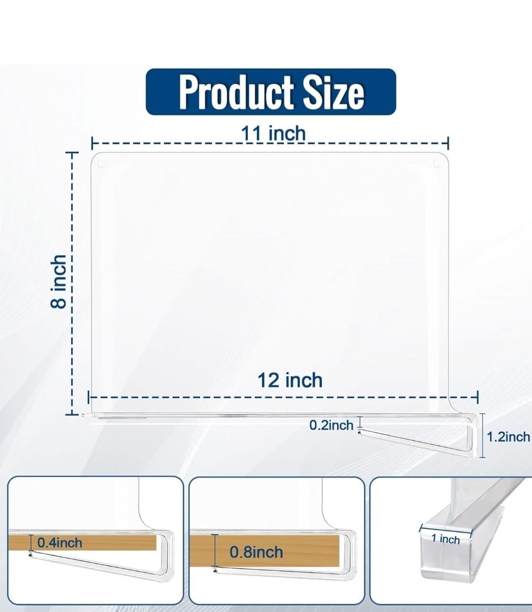 Transparent Closet Shelf Dividers